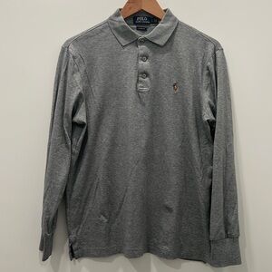 Men’s Size S Gray Polo Ralph Lauren Long Sleeve Polo